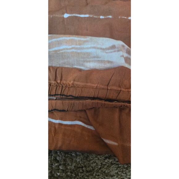 Bella Dahl Elastic Shirred Top Rust Colors Ladies Size Small Blouse - Picture 6 of 8